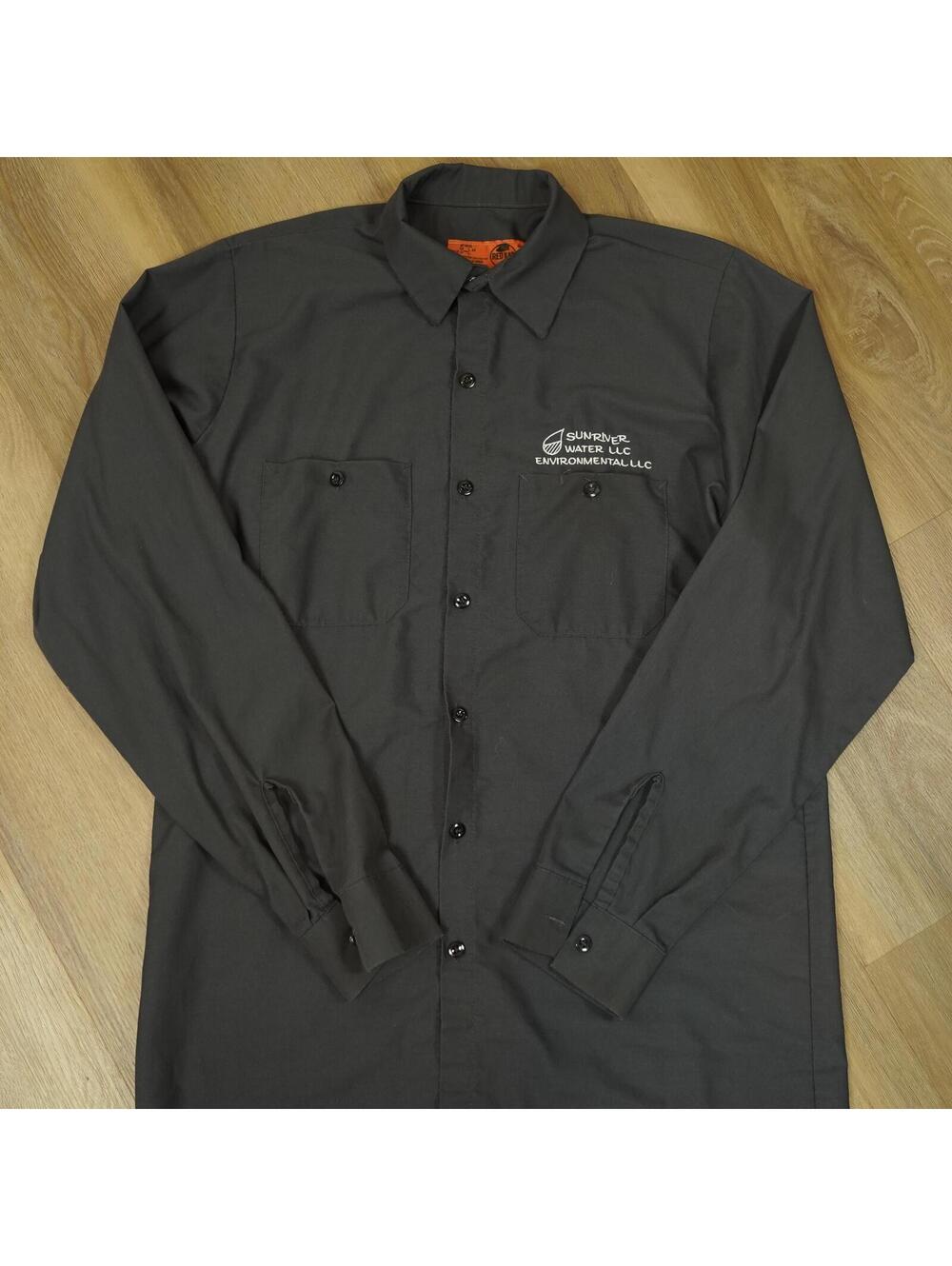 Red Kap Charcoal Gray Long Sleeve Work‎ Shirt M - Workwear, Utility